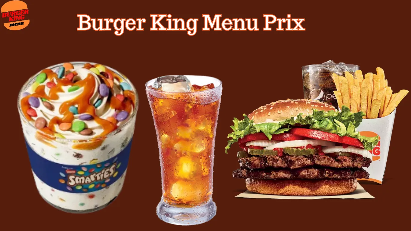 Burger King Menu Prix in France