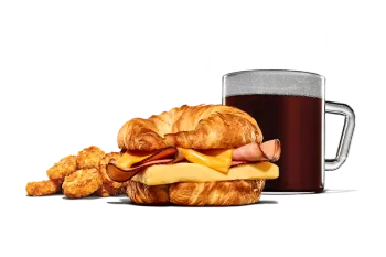 Burger King Ham Egg And Cheese Croissan'wich Meals