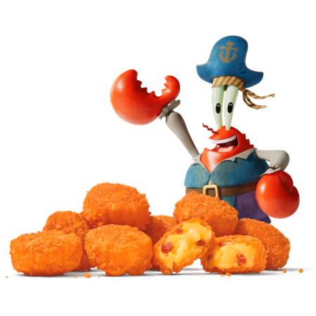 8 Pc. Mr. Krabs’ Cheesy Bacon Tots